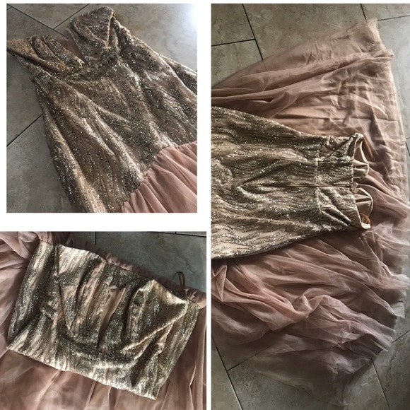 Gold Prom Dress - Picture 2 of 7